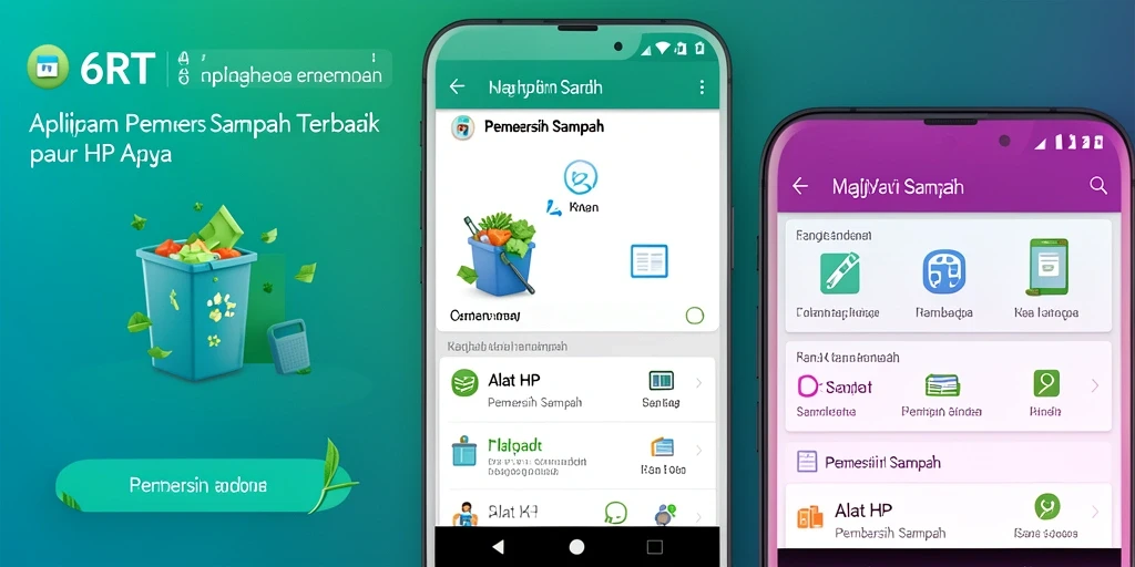 Tampilan antarmuka 6RT untuk pembersihan sampah.