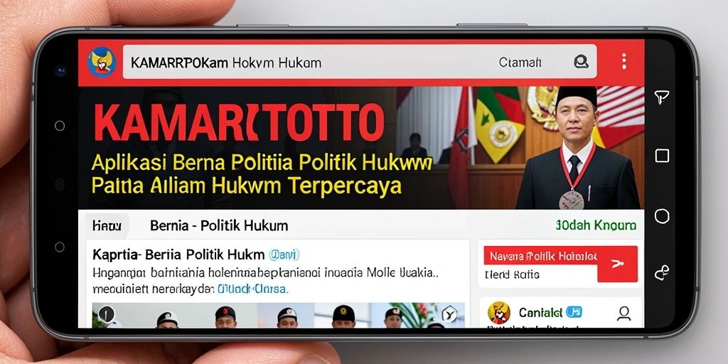 Tampilan antarmuka aplikasi KAMARTOTO yang menarik dan informatif.