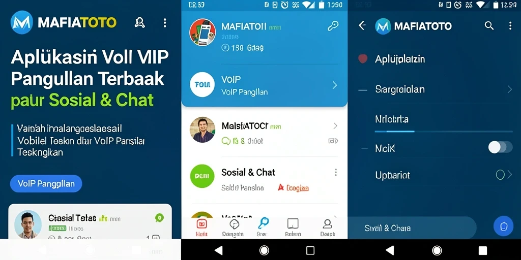 Antarmuka MAFIATOTO saat melakukan panggilan VoIP yang jelas dan mudah digunakan.