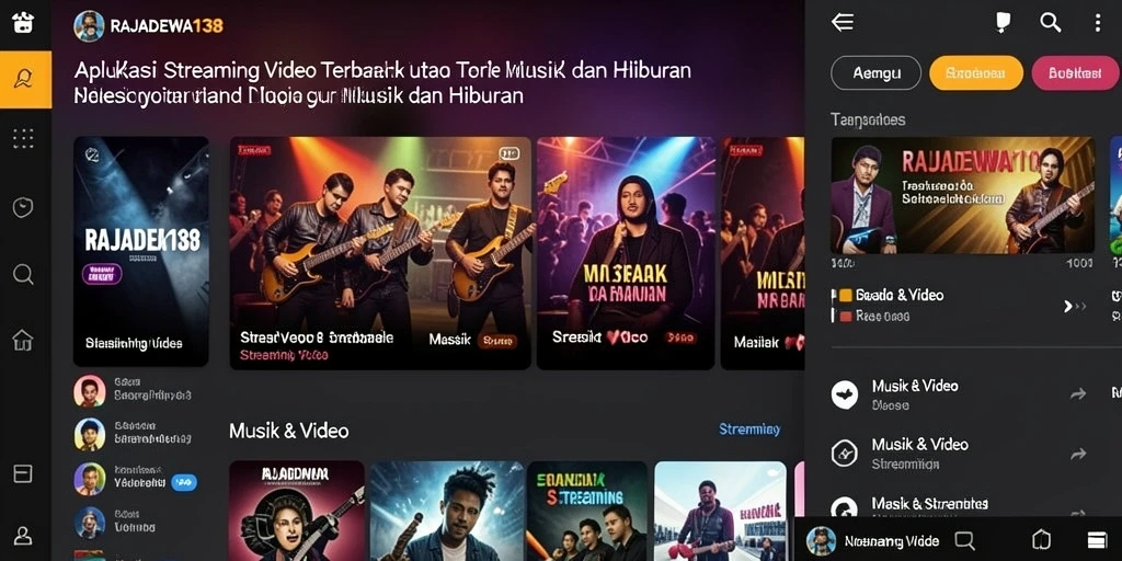 Antarmuka pengguna RAJADEWA138 yang intuitif untuk streaming video.