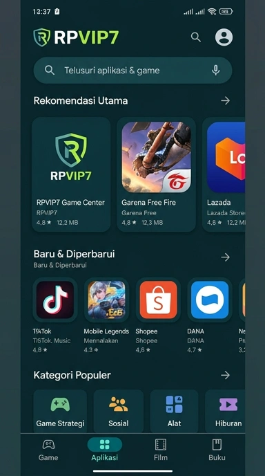 rpvip7 — Indeks Aplikasi Populer dan Kanal Uji Terbaik